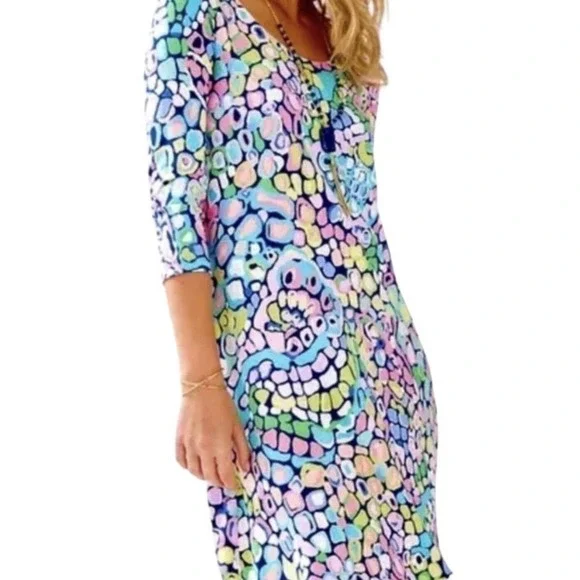 Lilly Pulitzer Ariana Asymmetric Dress Womens Size Small Gypsy Jungle NWT $168 - Picture 2 of 10